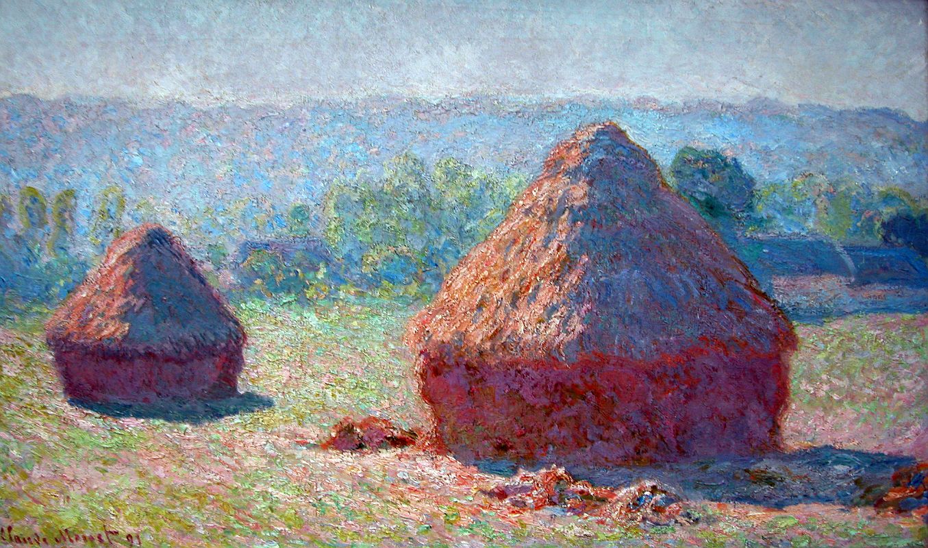 Paris Musee D'Orsay Claude Monet 1891 Haystacks End Of Summer Morning 